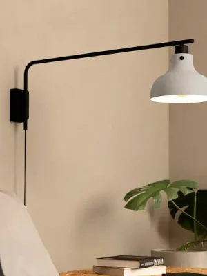 Nástěnné svítidlo Matlock, projekce 80 cm, šedá/černá Top Prodej