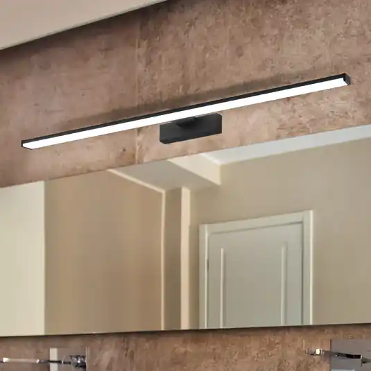 Hit Sezóny LED nástěnné svítidlo Pandella 1, délka 78 cm, černá barva, hliník