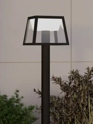 Zlevněný Solární LED osvětlení cest Altilia, výška 106 cm, černá, senzor