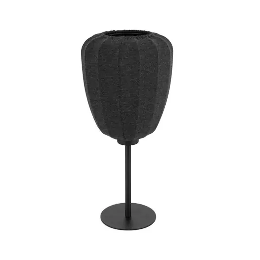Autentický Stolní lampa Barlaston, výška 39 cm, černá/šedá, kov/látka