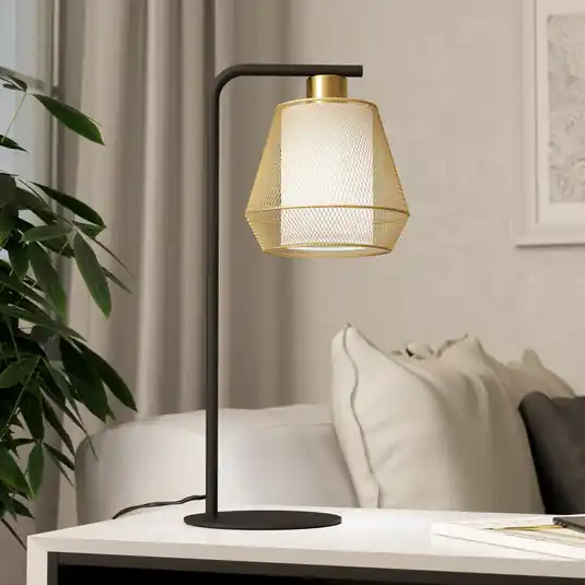 Objednat Nyní Stolní lampa Ciudadela, výška 50 cm, černá/mosaz, ocel