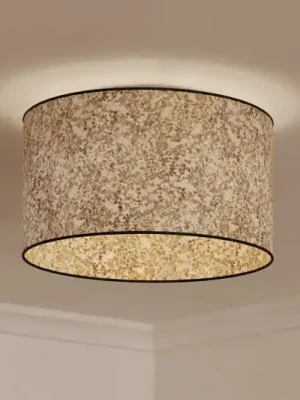 Koupit Online Stropní svítidlo Butterburn, Ø 38 cm, béžová/zelená, látka