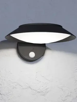 Solární nástěnné svítidlo LED Cerrisi, šířka 10,5 cm, černá, senzor Cenová Bomba
