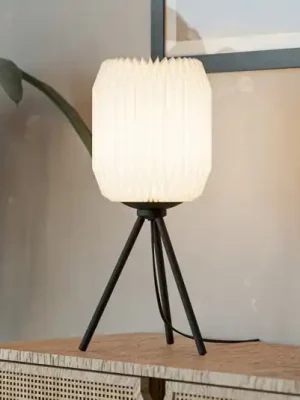 Výhodná Nabídka Stolní lampa Belgrave, výška 44 cm, černá/bílá, kov/papír