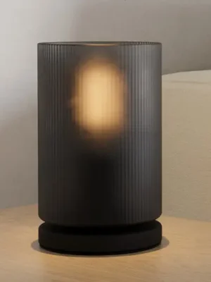 Stolní lampa Colomera, výška 19,5 cm, černá/šedá, sklo Časově Omezené