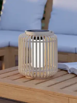 Nejlepší Cena Solární LED lucerna Marliano, výška 24 cm, světlé dřevo, dřevo