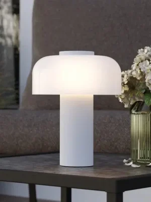 Finální Výprodej LED dobíjecí stolní lampa Ponente, Ø 16 cm, bílá, CCT, stmívatelná