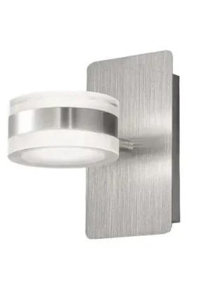 Časově Omezené Nástěnné svítidlo LED Dunk, hliník, 2 světla, 3 000 K, kov