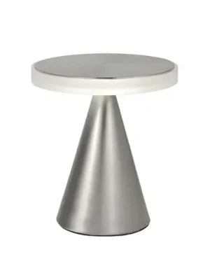 Ověřený Stolní lampa LED Neutra, výška 27 cm, nikl, dotykový stmívač