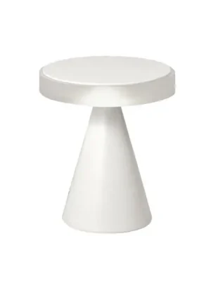 Autentický Stolní lampa LED Neutra, výška 20 cm, bílá, dotykový stmívač