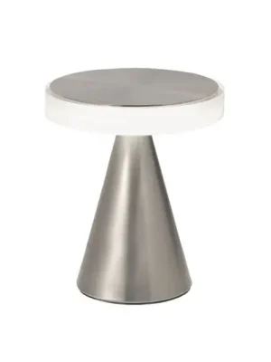 Horká Nabídka Stolní lampa LED Neutra, výška 20 cm, nikl, dotykový stmívač