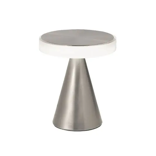 Horká Nabídka Stolní lampa LED Neutra, výška 20 cm, nikl, dotykový stmívač