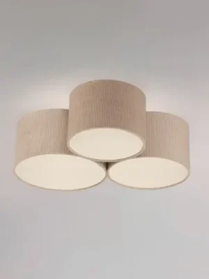 JUST LIGHT. Zelené stropní svítidlo Duro, textil, tři žárovky Expresní Doručení