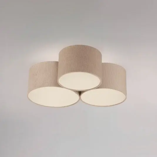 JUST LIGHT. Zelené stropní svítidlo Duro, textil, tři žárovky Expresní Doručení