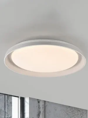 JUST LIGHT. Stropní svítidlo Sati LED, plast, bílé Značkový