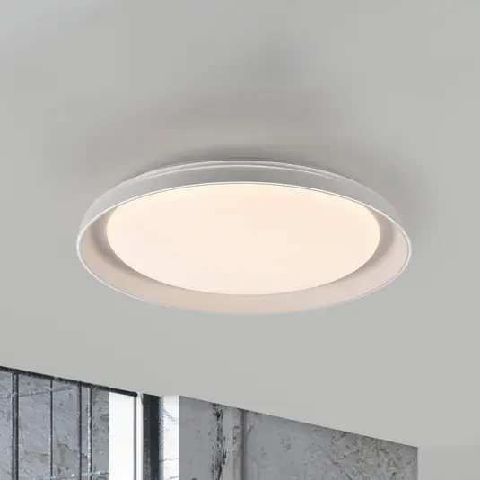 JUST LIGHT. Stropní svítidlo Sati LED, plast, bílé Značkový