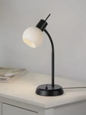 Nejlepší Cena JUST LIGHT. Stolní lampa Loki, černá, železo, sklo