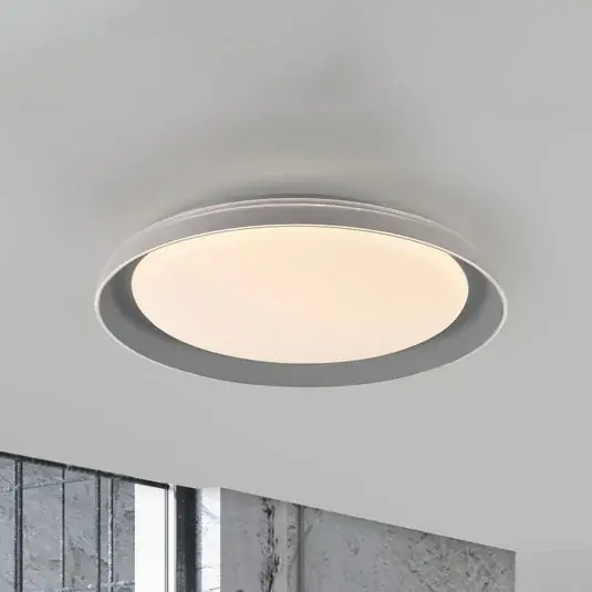 JUST LIGHT. Stropní svítidlo Sati LED, plast, šedá barva Pouze Dnes