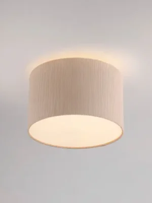 Oblíbený JUST LIGHT. Zelené stropní svítidlo Duro, textil, béžová barva