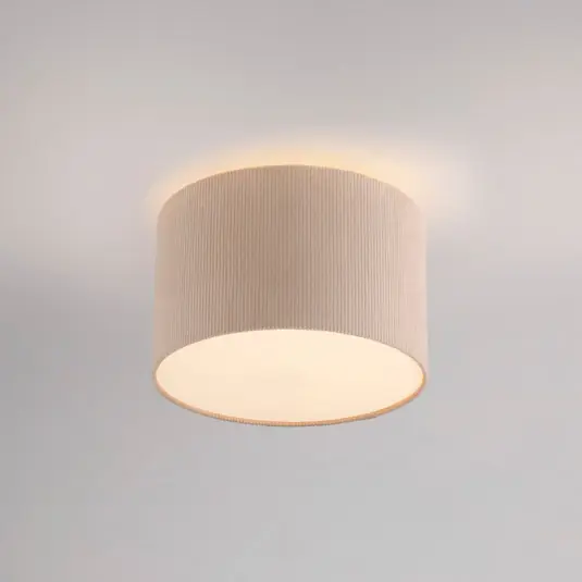 Oblíbený JUST LIGHT. Zelené stropní svítidlo Duro, textil, béžová barva