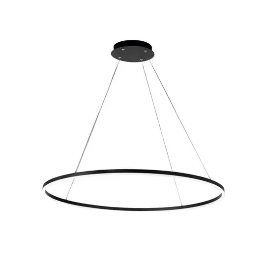 Ověřený Závěsné svítidlo Giotto LED, Ø 100 cm, 1 světlo, černé