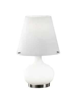 Stolní lampa Ade, výška 33 cm, bílá, sklo Objednat Nyní