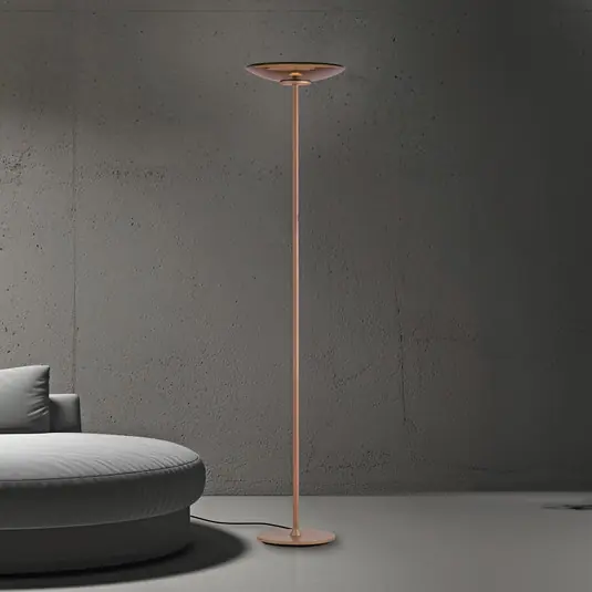 Stojací lampa PURE LED Měsíc bronzová barva hliník/sklo stmívač Sezónní Sleva