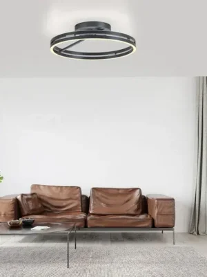 Časově Omezené PURE LED stropní svítidlo Loop, šedé, kov, Ø 60 cm, CCT