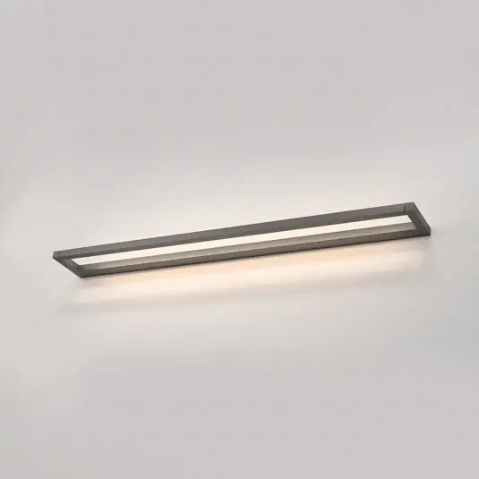 Ověřený LED nástěnné světlo PURE Puro, šedá, šířka 100 cm, hliník, stmívač