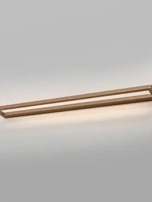 LED nástěnné světlo PURE Puro, bronzová, šířka 100 cm, hliník, stmívač Značkový