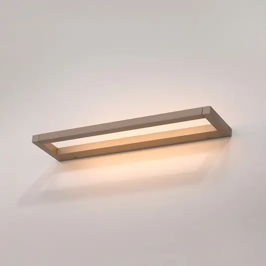 LED nástěnné světlo PURE Puro, bronzová, šířka 50 cm, hliník, stmívač Akční Nabídka