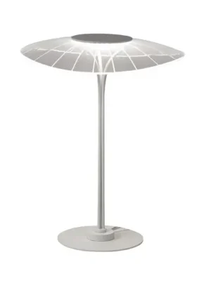Objednat Nyní Stolní lampa LED Vela, bílá/průhledná, 36 cm, akryl, stmívač