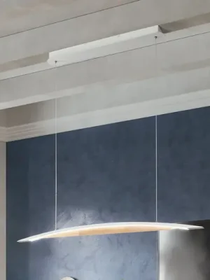 Hit Sezóny Závěsné svítidlo Cordoba LED, délka 110 cm, kov/dřevo, stmívatelné