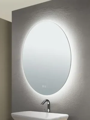 Nejlepší Cena Zrcadlo LED Focus, Ø 60 cm, CCT, proti zamlžování, dotykový stmívač