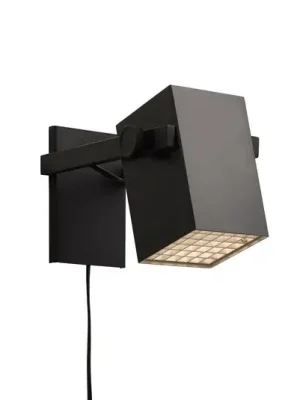 Nástěnné svítidlo FRANDSEN BF Quadro, černé, šířka 14 cm, kovové Poslední Šance