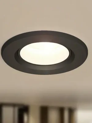 Prios LED vestavné světlo Shima, černé, 7 W, 3000K, stmívatelné Značkový