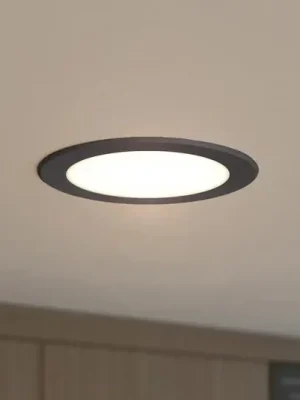 Prios LED vestavné bodové svítidlo Rida, černé, 14,5 cm, 12 W, CCT Akční Cena