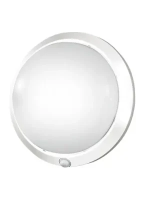 Venkovní nástěnné svítidlo Armilla, bílé, detektor pohybu, Ø 30 cm Ihned K Objednání
