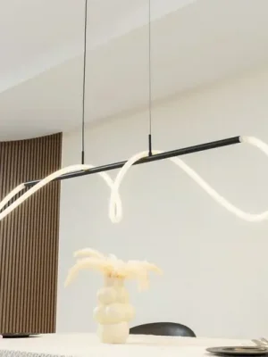 Pouze Dnes Závěsné svítidlo Lucande LED Kisune, černá/bílá, kov