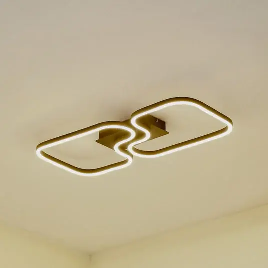 Stropní svítidlo Lucande LED Amiya, 64 cm, černá, hliník Levný