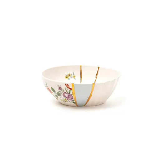 Expresní Doručení SELETTI salátová mísa Kintsugi 3, barevná, 300 ml, porcelán