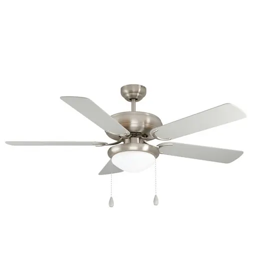Stropní ventilátor Ballina, E27, matný nikl, kabelový vypínač Sezónní Sleva