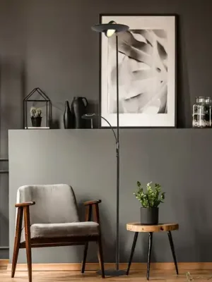 Stojací lampa Zenith LED, světlo na čtení, CCT, kov, černá Kup Teď