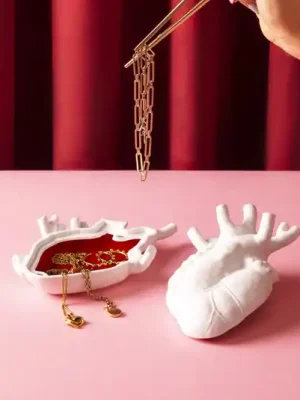 SELETTI Love in Bloom Láska v krabici, bílá, porcelán, sametová Vysoce Kvalitní
