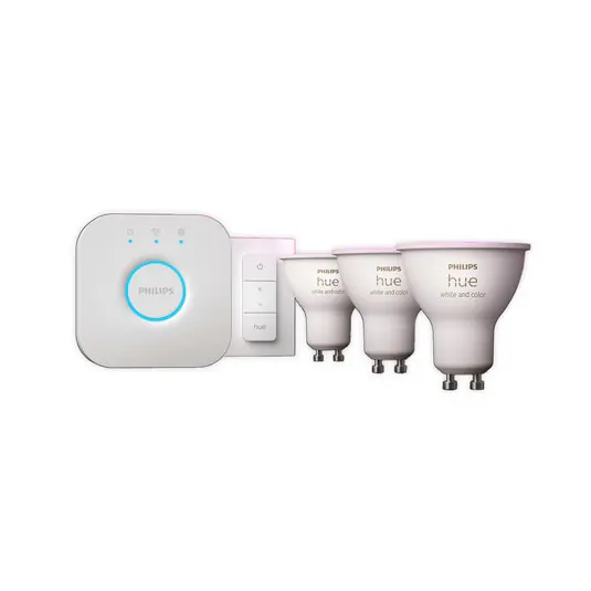 Cenový Hit Startovací sada Philips Hue White & Colour Ambiance GU10 4,2 W