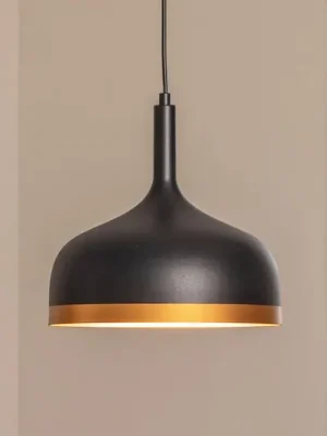 Závěsné světlo Sivani MR-826, černá/zlatá, kov, Ø 30 cm Top Prodej