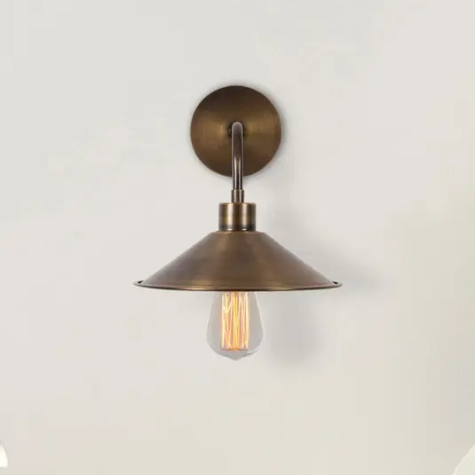 Cenová Bomba Nástěnné světlo Berceste N-664, starozlaté, železo, Ø 24 cm