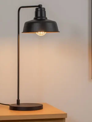 Stolní lampa Berceste 181BLACK-ML, černá kovová výška 55 cm Finální Výprodej