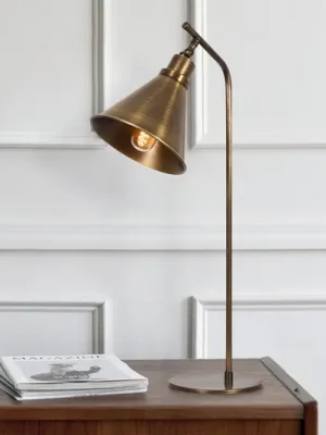 Oblíbený Stolní lampa Sivani MR-610, antická zlatá, kov, výška 50 cm