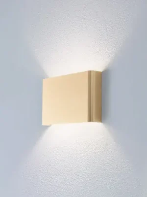 Nejlepší Volba Nástěnné světlo Haga, zlatá, kov, šířka 25 cm, G9